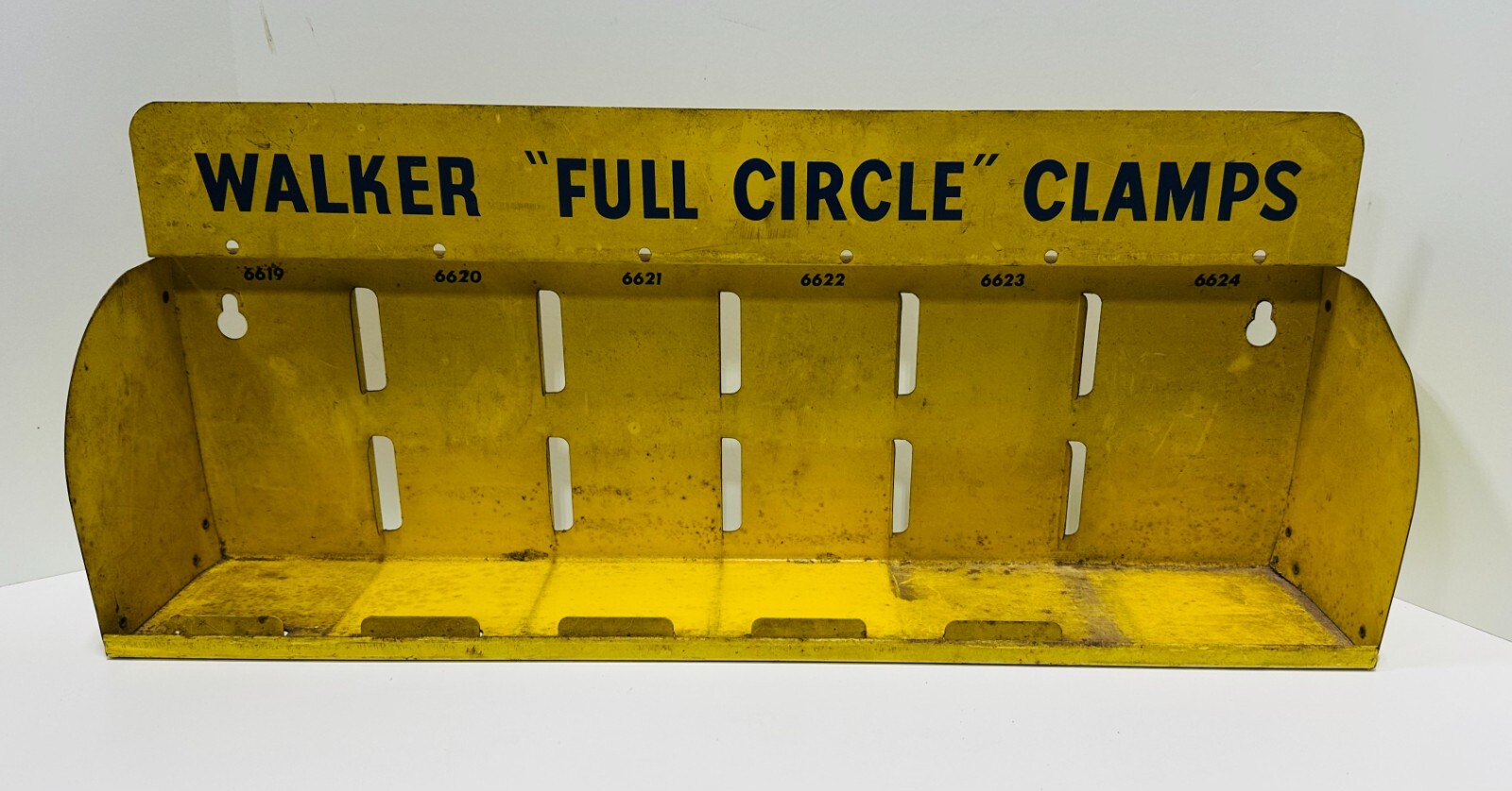 WALKER FULL CIRCLE CLAMPS DISPLAY ADVERTISING ART DECO oil and gas collectible