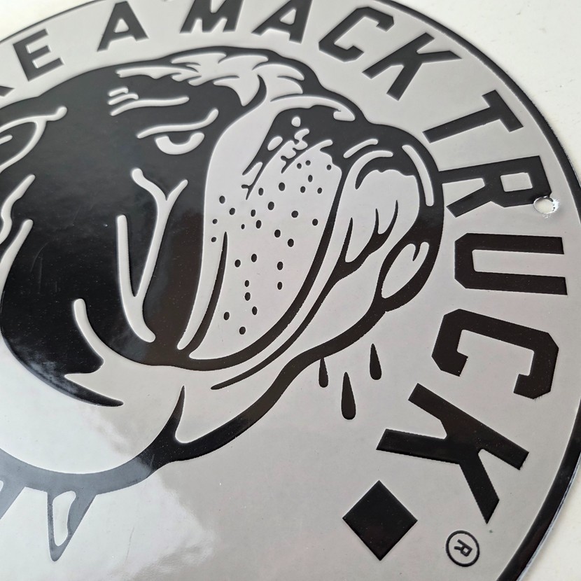 Vintage Mack Trucks Sign – Diesel Bulldog Auto Gas Pump Porcelain Sign