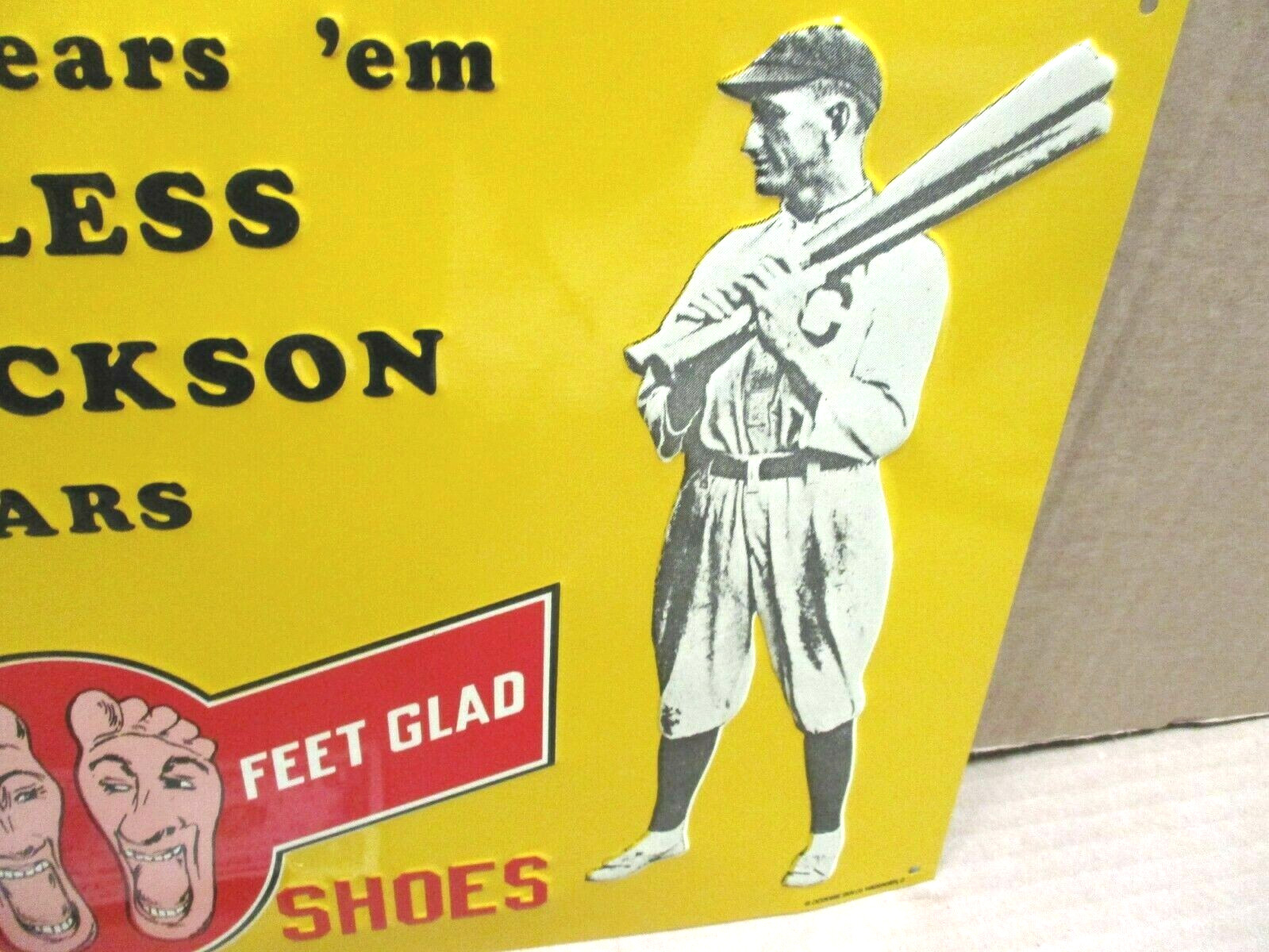 SELZ SHOES – BASEBALL PLAYER When Shoeless Joe Jackson Wears ‘em-MAKES FEET GLAD