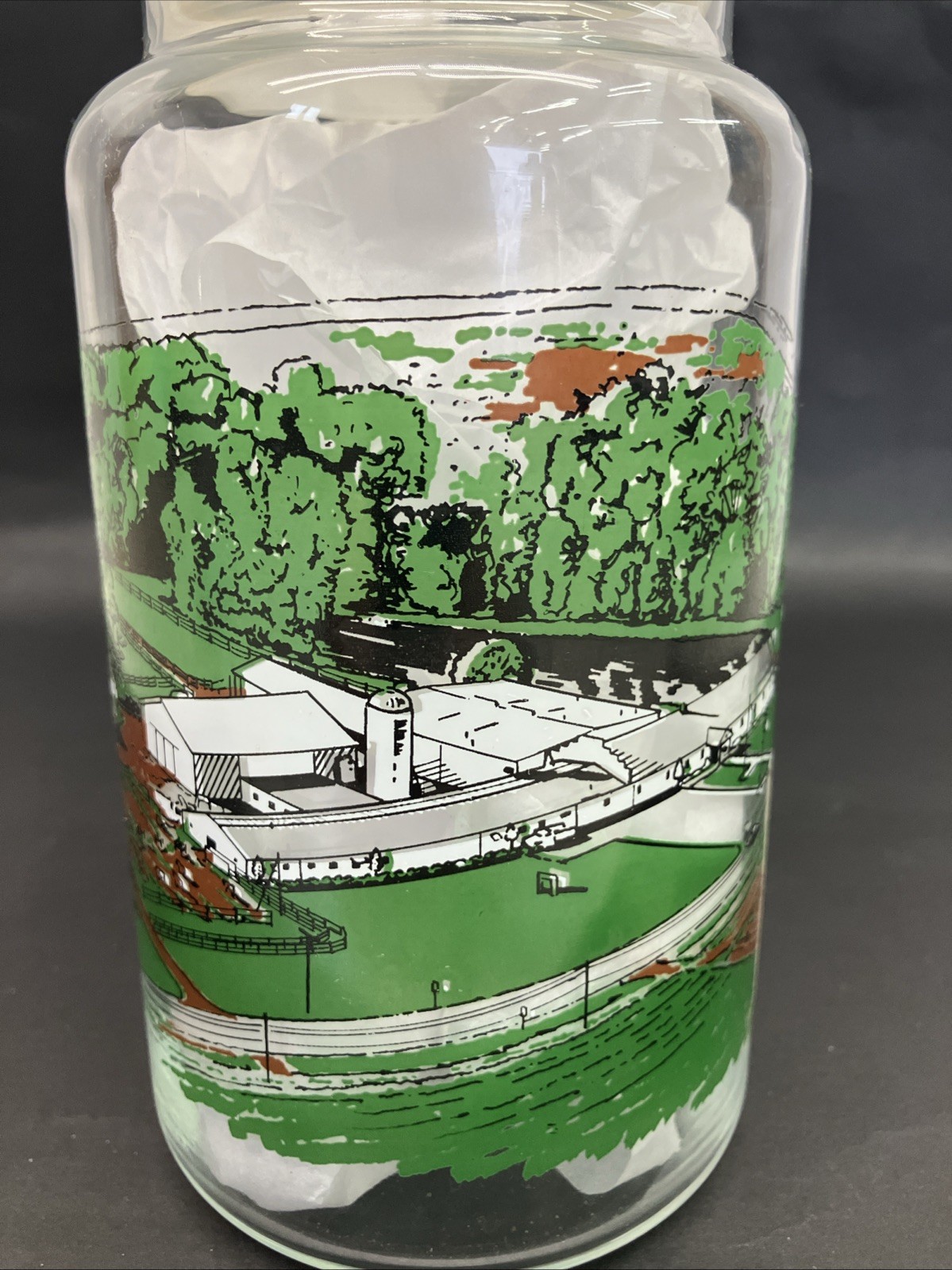 NOBA 1981 Bull Stud Dairy Rebuild Glass Canister 1981 Artificial Insemination AI