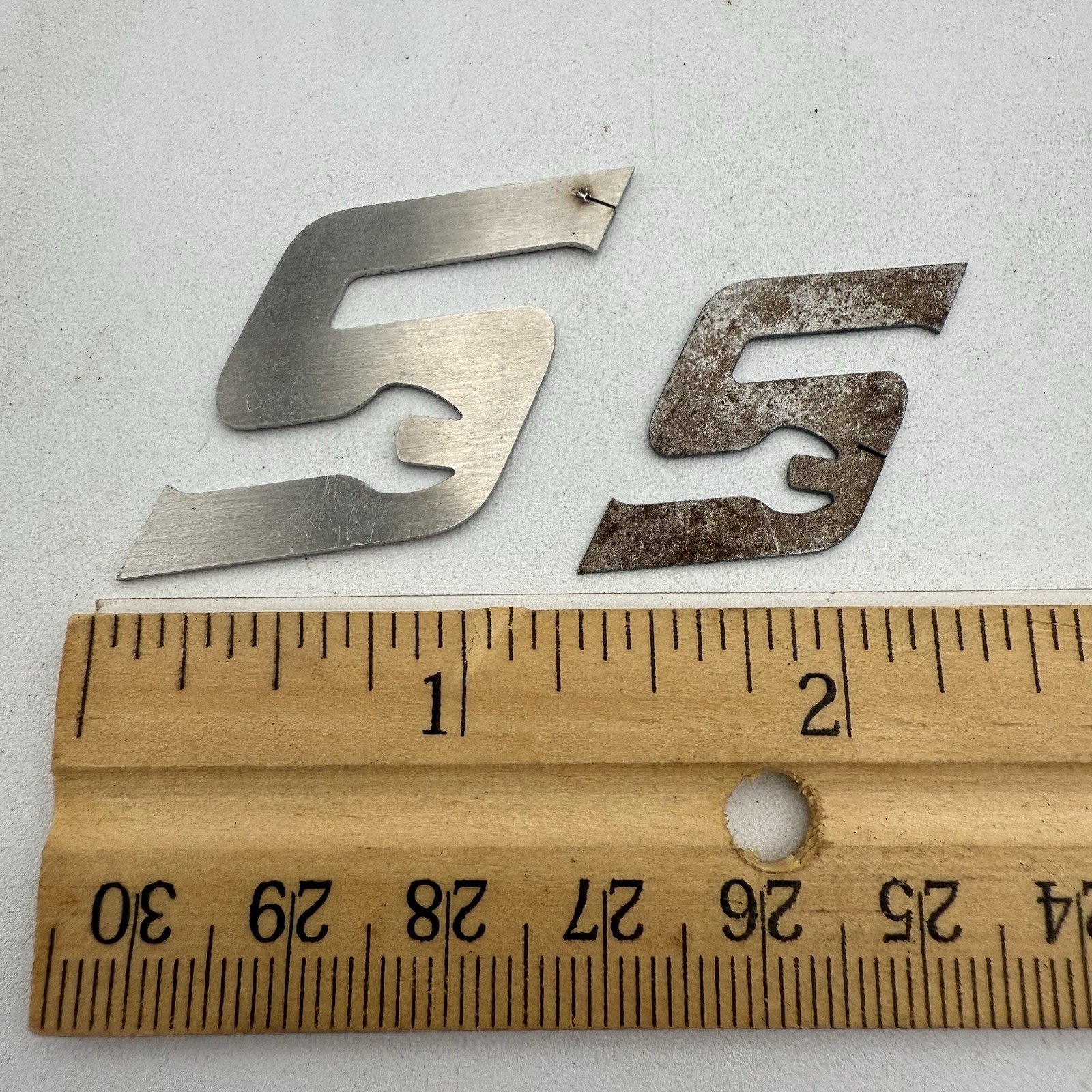 Snap On Tools Wrench “S” Logo Silver Small 1″ 2 Pc With Wear
