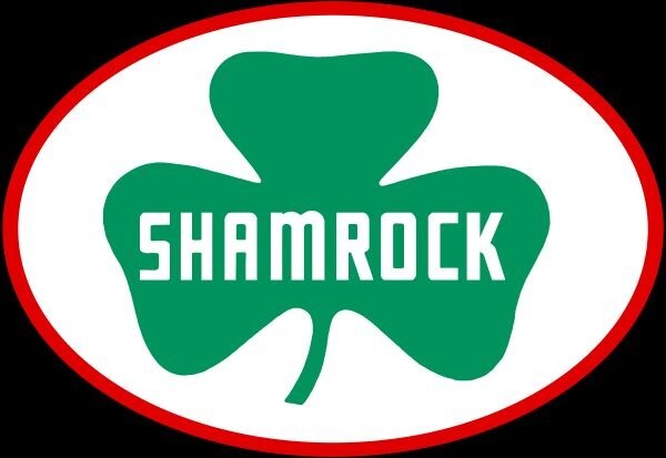 Shamrock Oil Company, Gasoline NEW Sign: 40″ Wide Oval Diecut USA Steel
