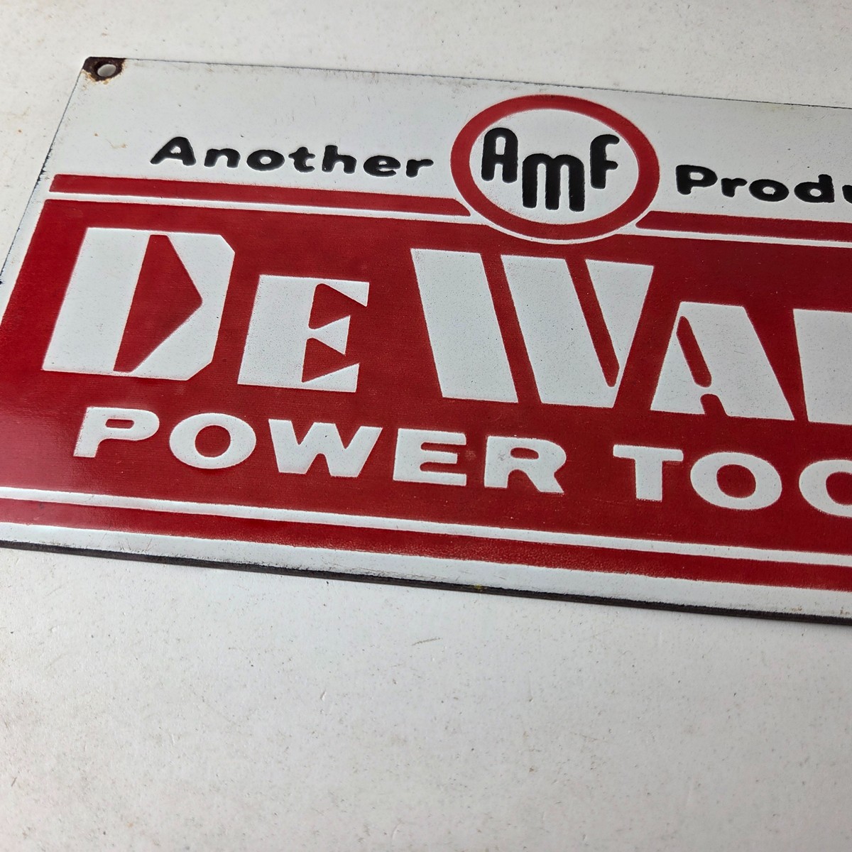 Vintage DeWalt Tools Porcelain Sign – Auto Klein Tools Mechanic Garage Shop Sign
