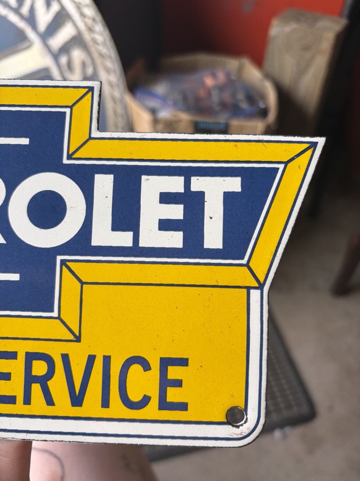 Porcelain Chevrolet Truck Service Sign