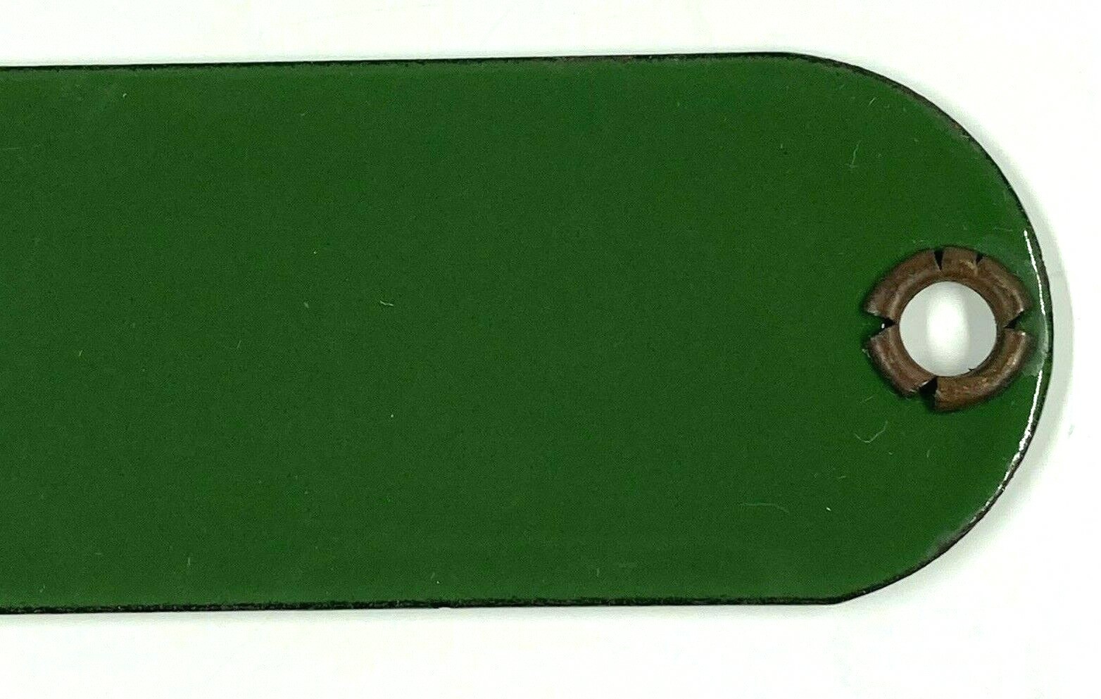 Vintage Triton TB Motor Oil SAE 20 Porcelain Gas Fuel Tag Sign Badge Green White