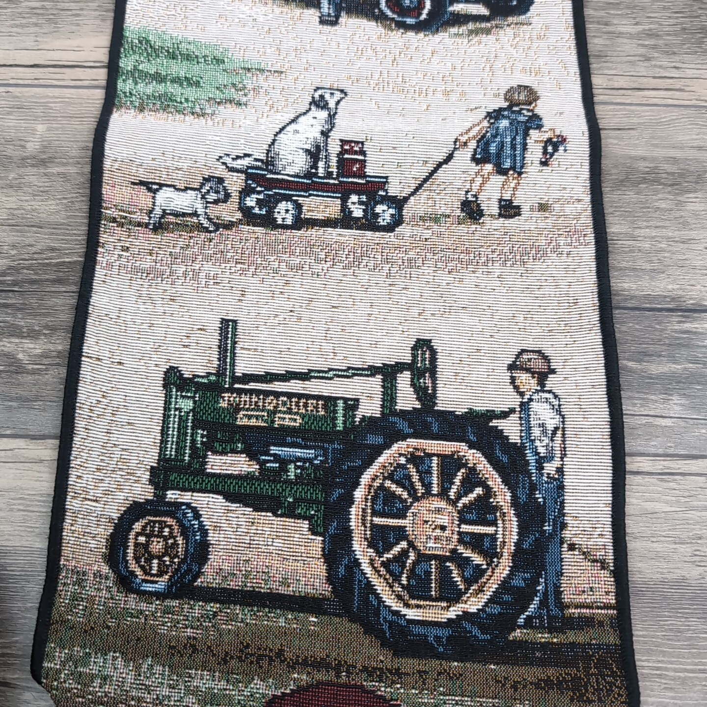Coca Cola Gas & Oil Tapestry Wall Hanging 8″x38″ Retro Look Soda Advertisement