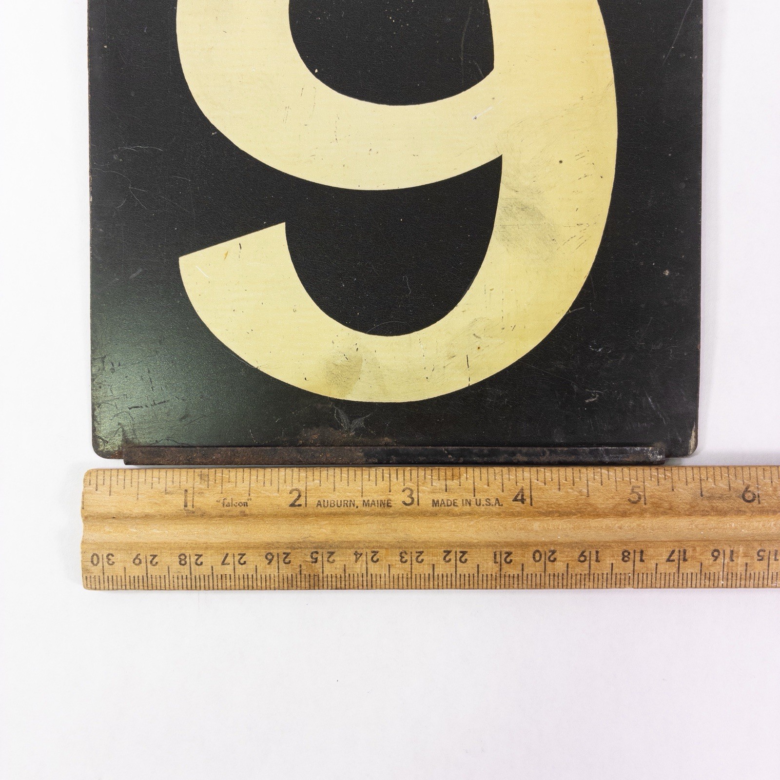 Vintage Moore & Kling Boston Mass. Black/White Metal Gas Station Price Panel #9