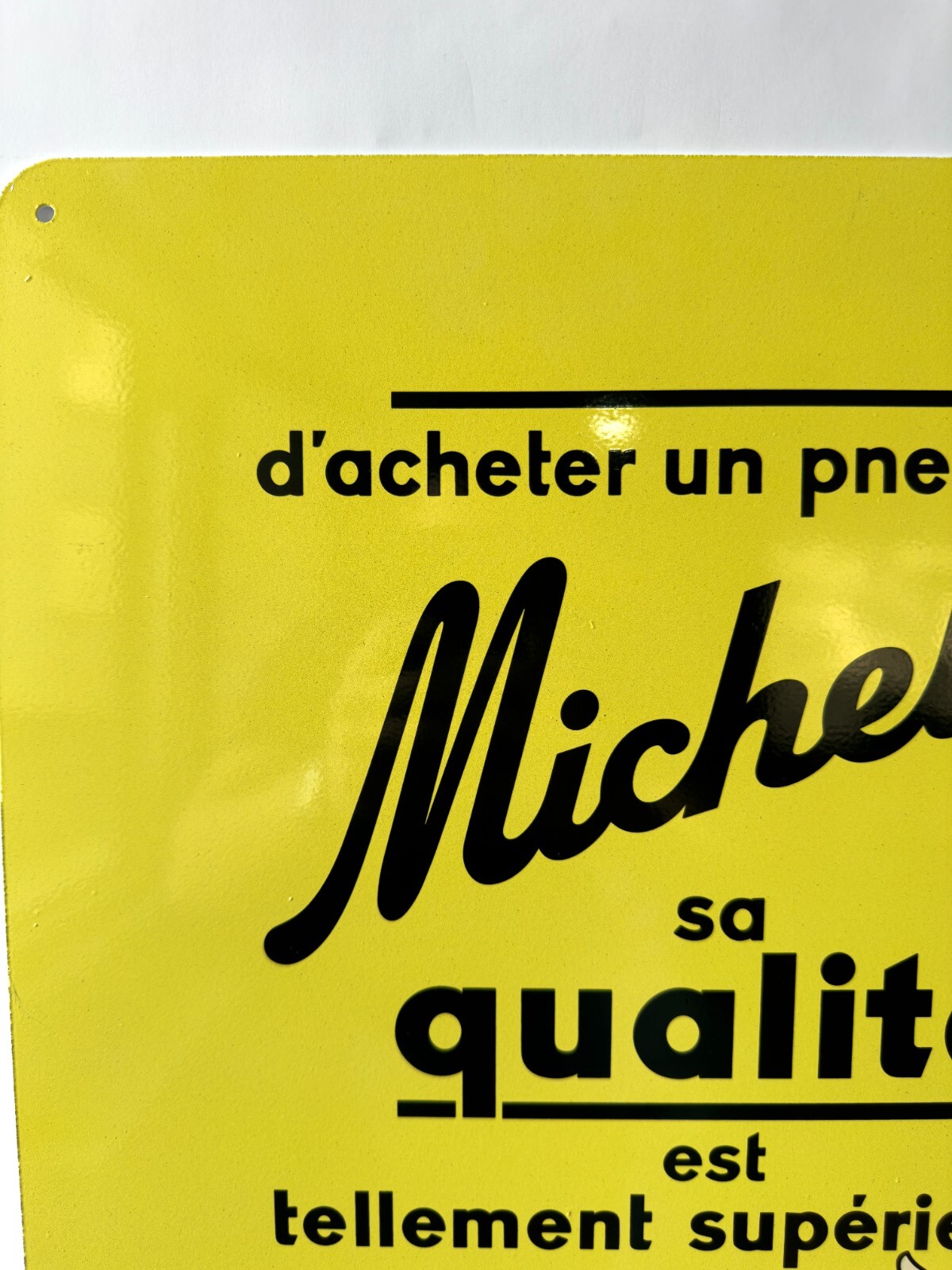 Vintage Michelin Bicycle Tire French Bibendum Metal Sign – 24″x16″ (60×40 cm)