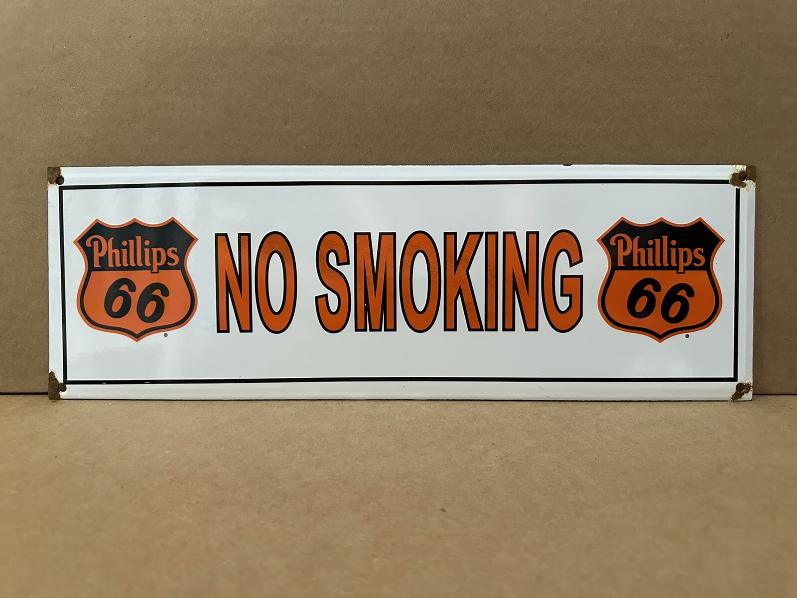 Vintage Porcelain Gulf Oil Sign Gulfpride Motor Gas Wall Decor Garage