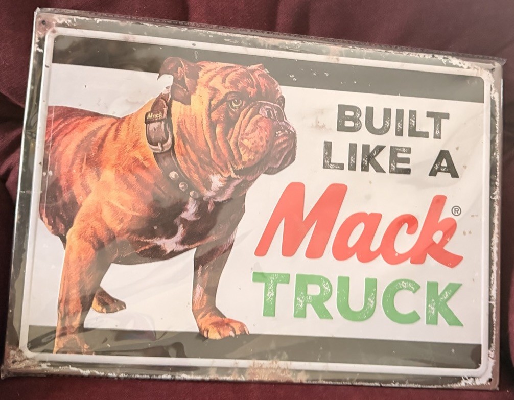 Mack Truck Metal Sign Garage Tools Parts Gas Oil Vintage Style Wall Decor 12×16