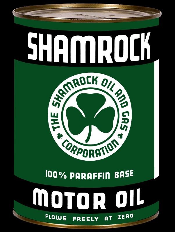 Shamrock Motor Oil Can Themed NEW Metal Sign: 12 x 16″ Free Shipping