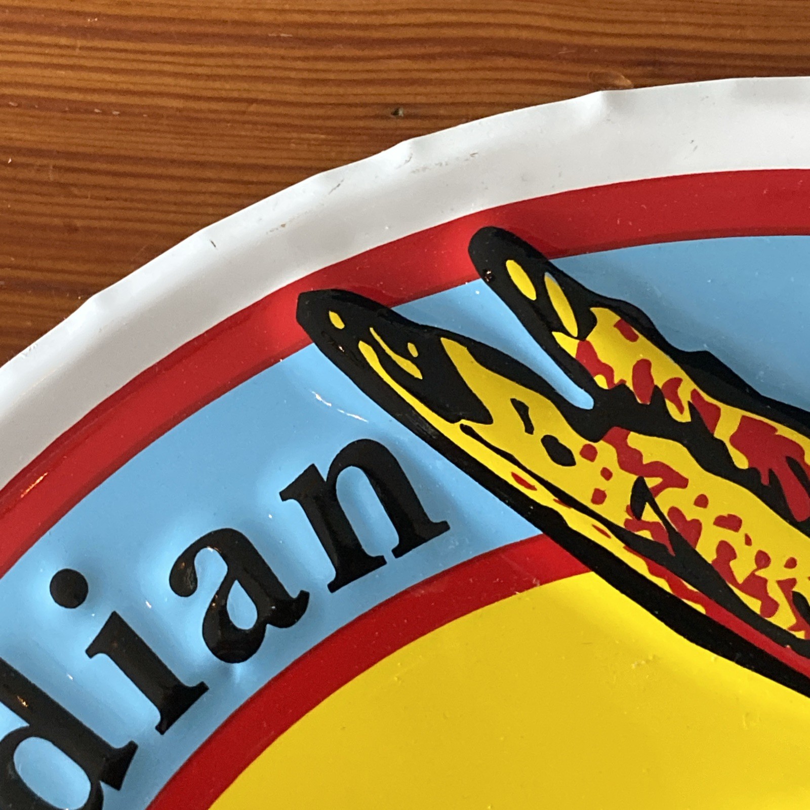 1996 AAA Sign Co. Indian Motorcycle Hendee Manufacturing Co. 11 Inch Metal Sign