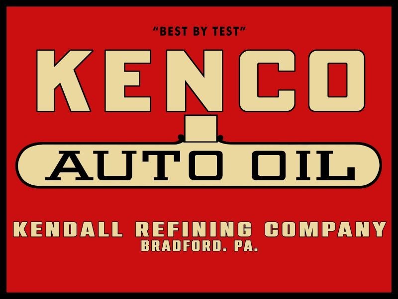 Kendall Refining Bradford, PA KENCO Motor Oil NEW Metal Sign: 12×16 Ships Free