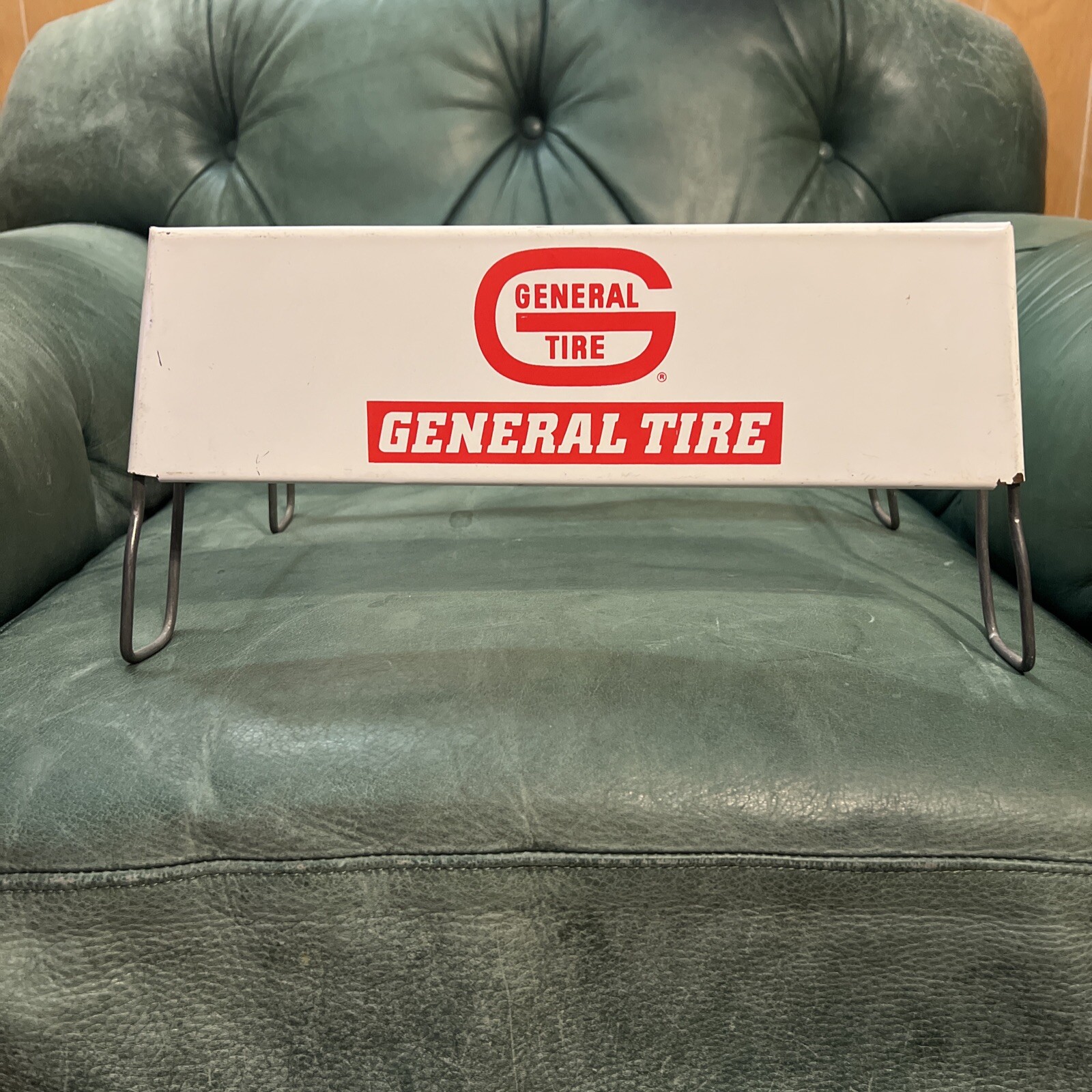 GENERAL TIRE RACK GAS OIL ADVERTISING SIGN