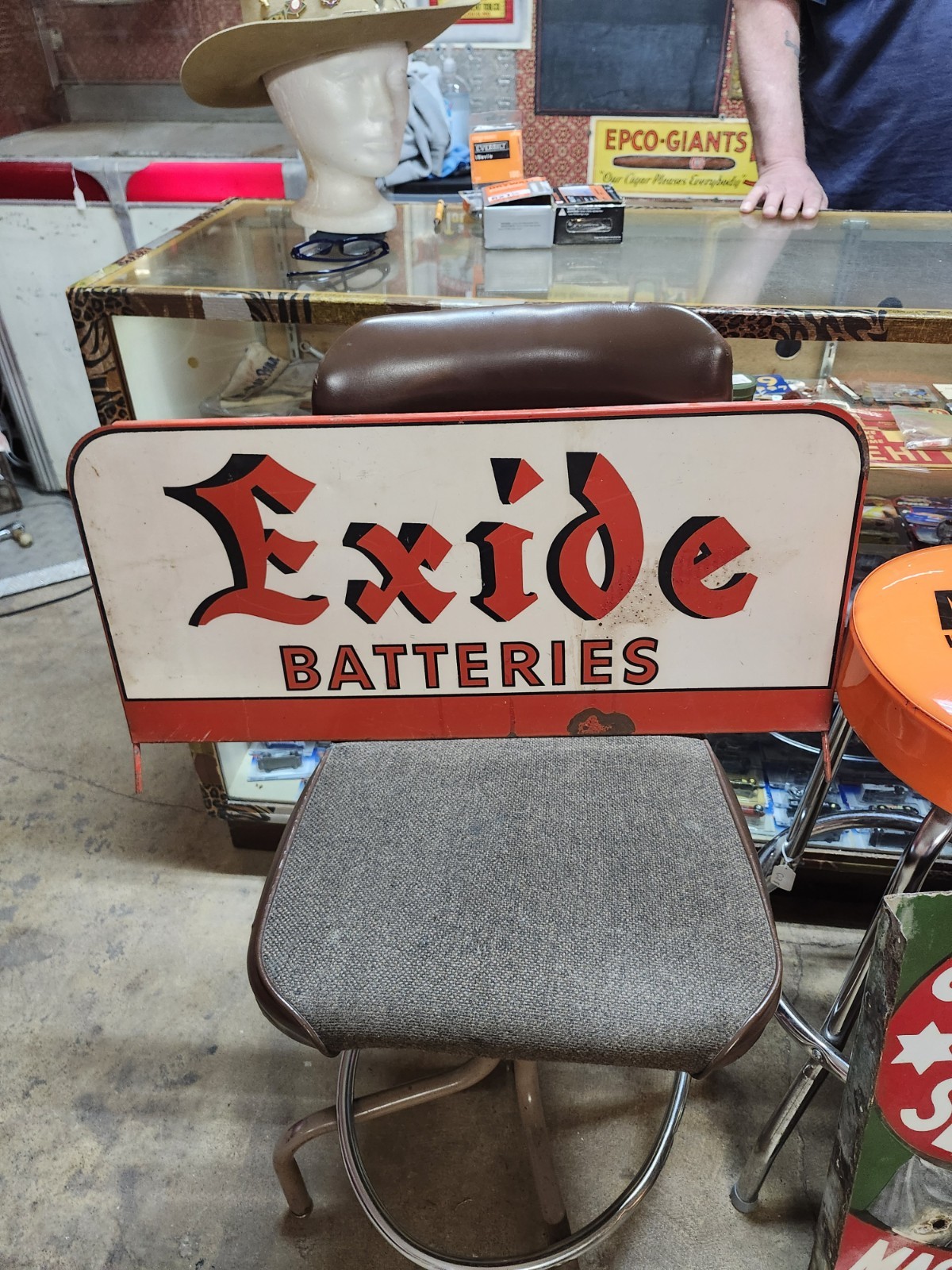 EXIDE Batteries Sign