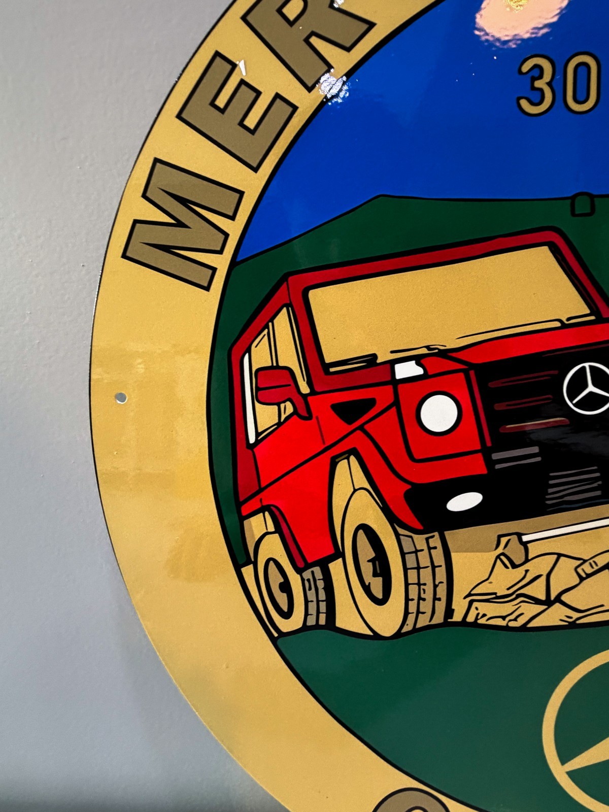 Mercedes-Benz G-Class – 30 Years Edition Vintage Heavy Metal Sign – 50 cm 19.7”