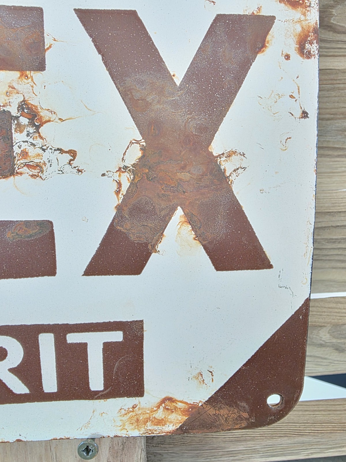 VINTAGE MEX MOTOR SPIRIT PORCELAIN SIGN 11″×9.5″