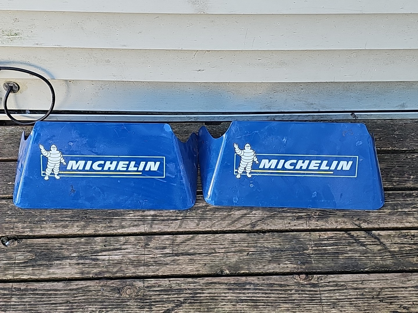 Vintage Michelin Tire Holder Signs