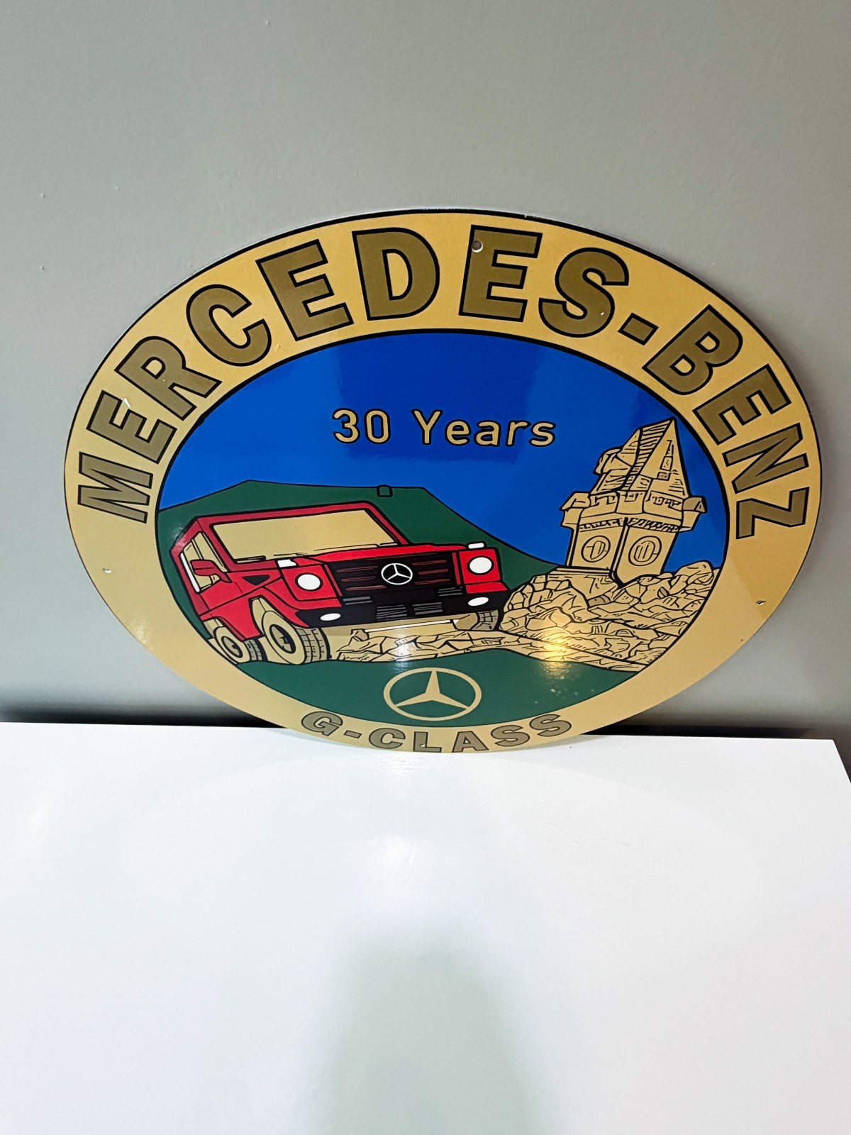 Mercedes-Benz G-Class – 30 Years Edition Vintage Heavy Metal Sign – 50 cm 19.7”