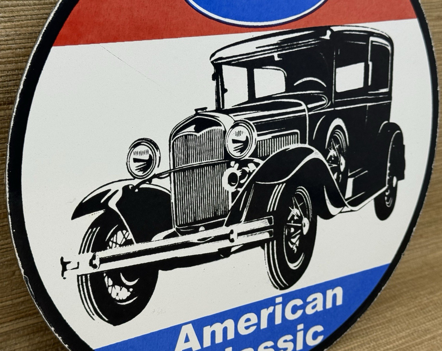 VINTAGE FORD MODEL T PORCELAIN SIGN GENERAL MOTORS DEALERSHIP GAS OIL CHEVROLET