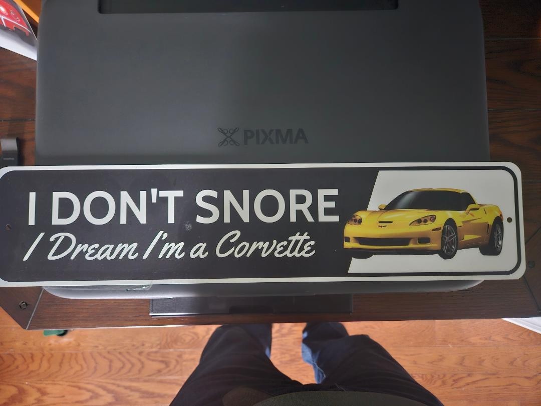 Corvette funny sign – Reduced