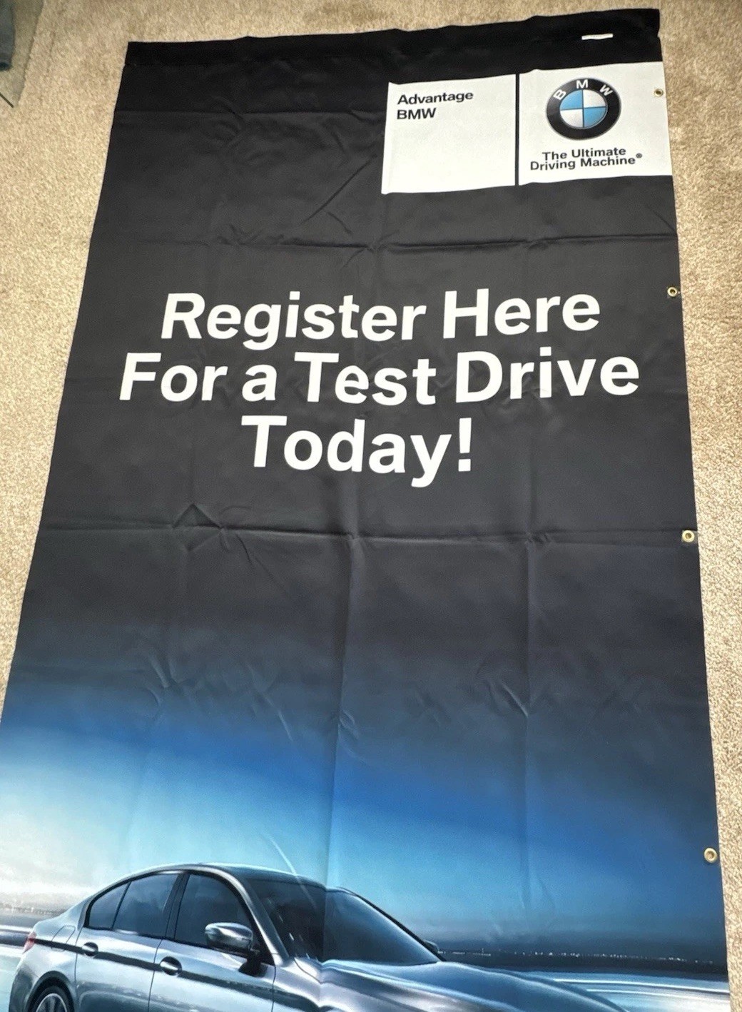BMW Dealership Promo Banner Canvas Huge Sign Original Accessories