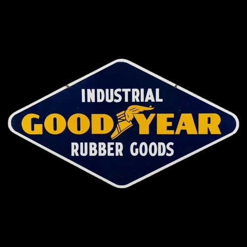 PORCELIAN GOOD YEAR ENAMEL SIGN SIZE 36X20 INCHES DOUBLE SIDED