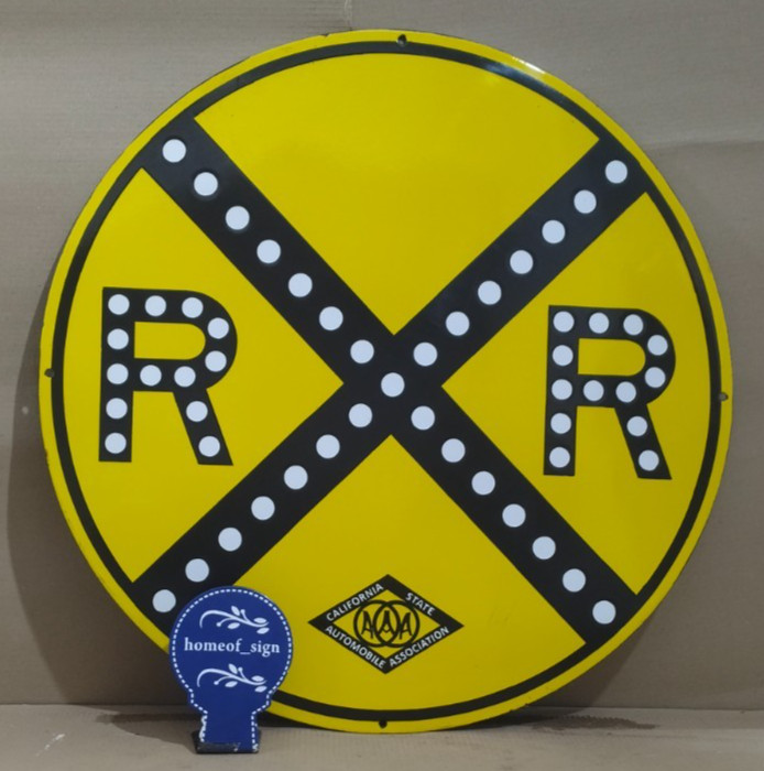 RR Porcelain Enamel Sign 30 X 30 Inches 1 sides