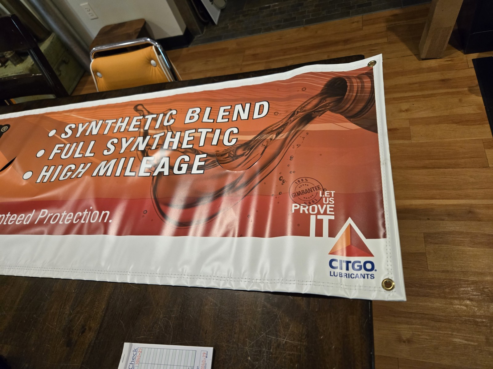 9 Feet Long by 24 in Wide Large Vinyl Banner Citgo Supergard Gas Station Sign