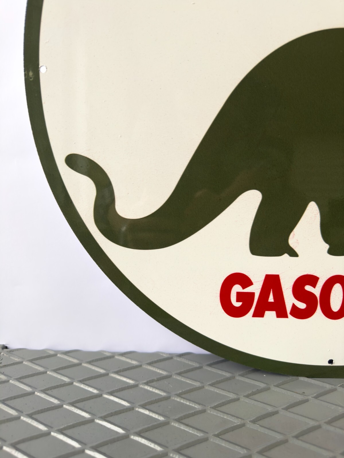 Vintage Sinclair Dino Gasoline Sign – Oil & Gas Memorabilia – XL • 19.7″ (50cm)