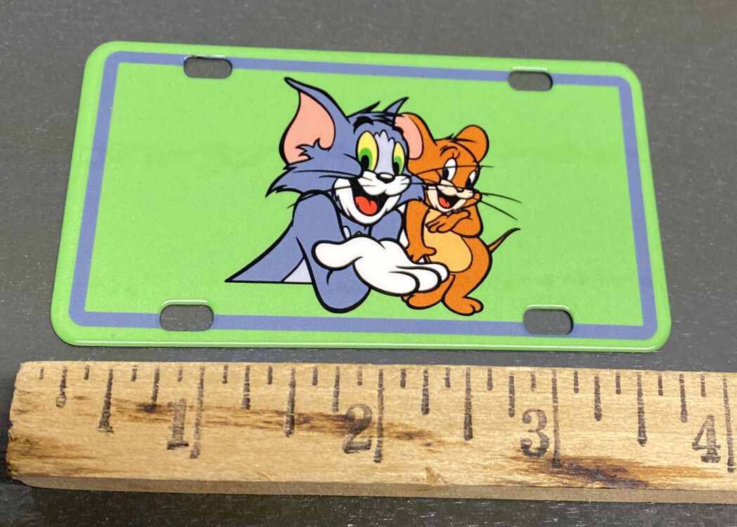 Tom And Jerry Metal Bicycle Plate Sign Cartoon Tv Animation Cat Mouse Gas Oil