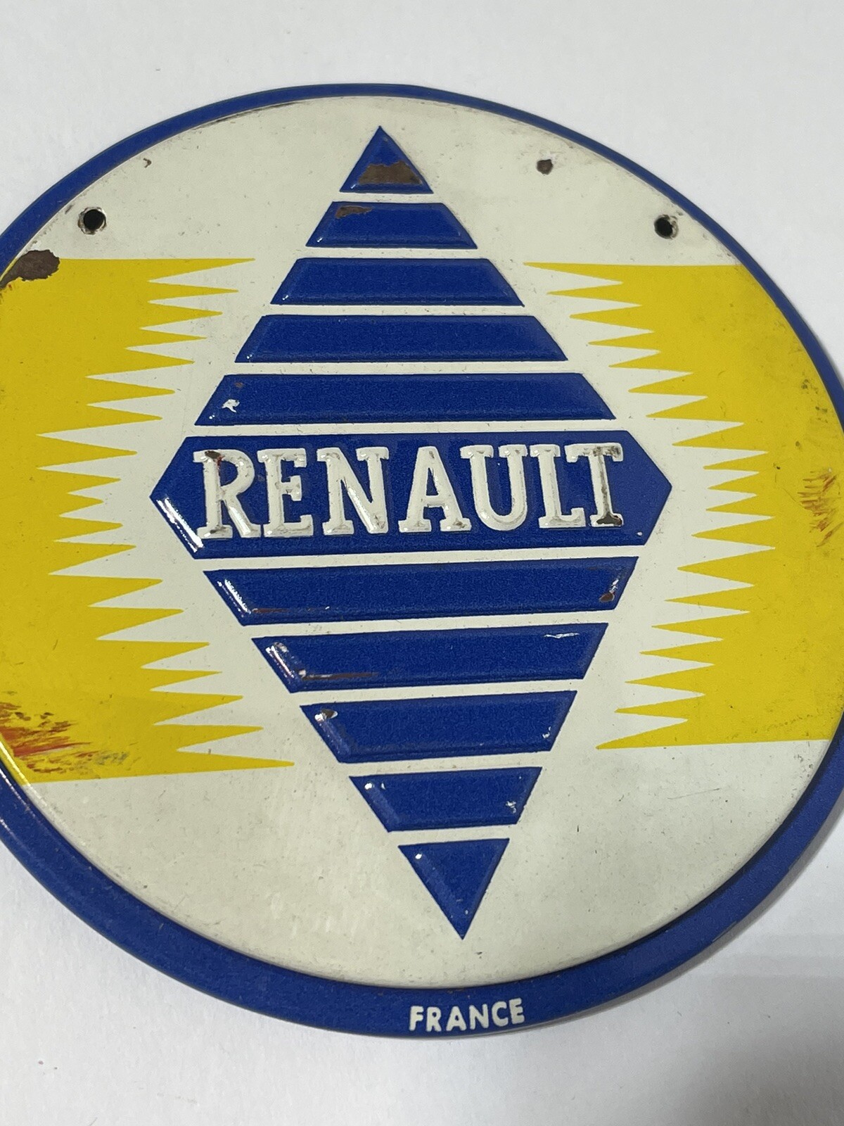 Renault France Automobiles 3” Embossed Tin Sign READ