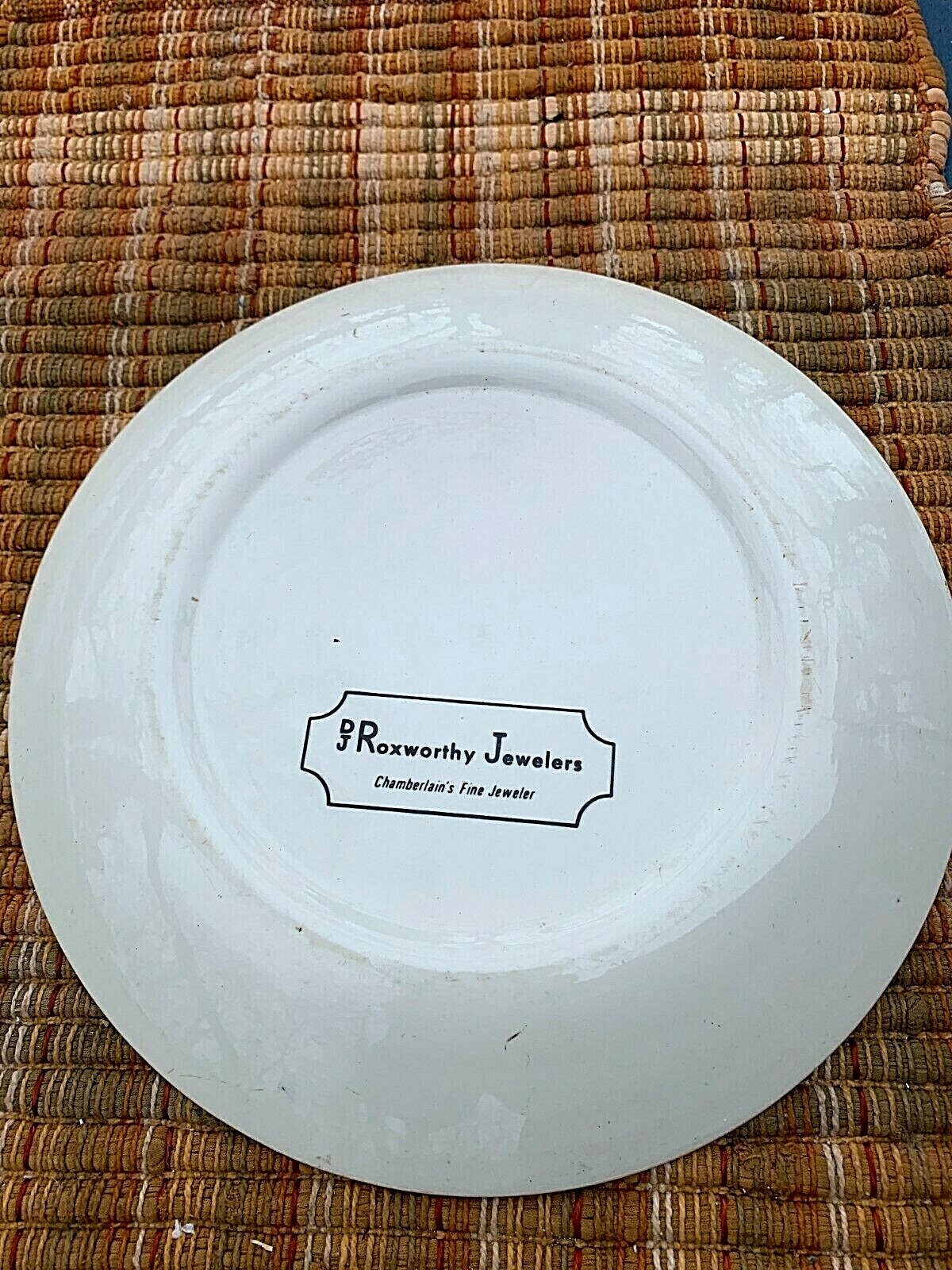 Vintage Chamberlin South Dakota Roxworthy Jewelers 1977 Advertising Plate