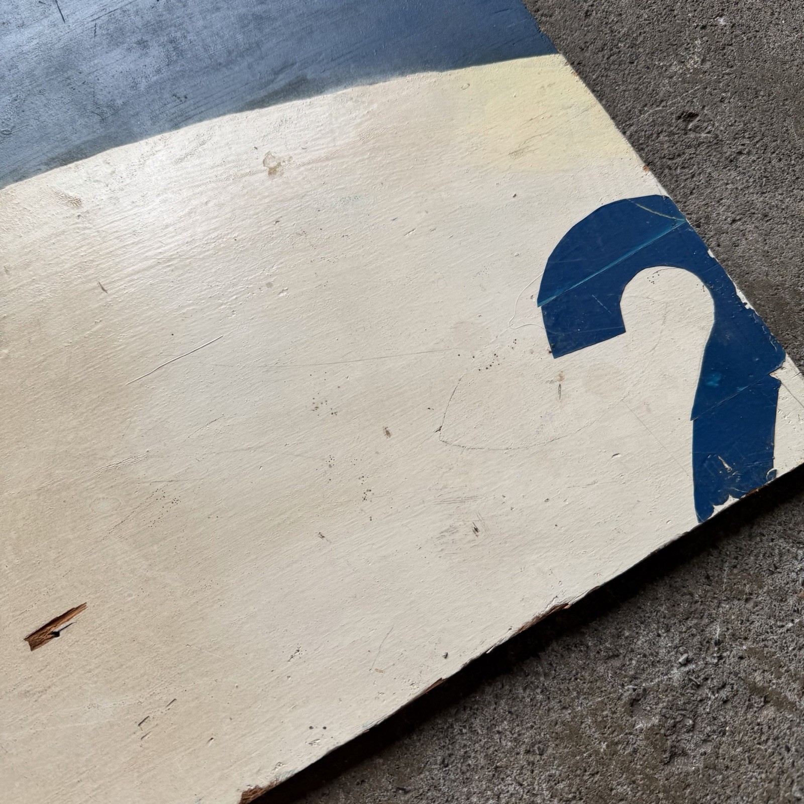 VINTAGE SOUTHERN PACIFIC RAILWAY ? Wood SIGN Segment Folk Art Hand Painted READ