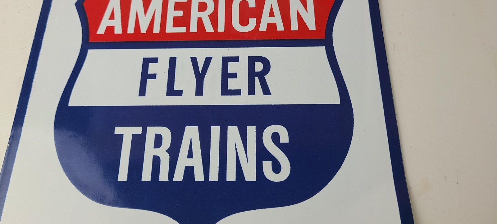 Vintage American Flyer Trains Sign – Lionel Railroad Porcelain Gas Pump Sign