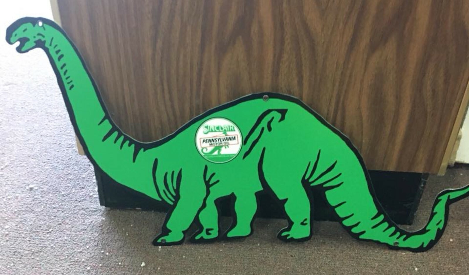 Sinclair Dinosaur Motor Oil Gas Metal Heavy Steel Sign Extra Large Dino 35″