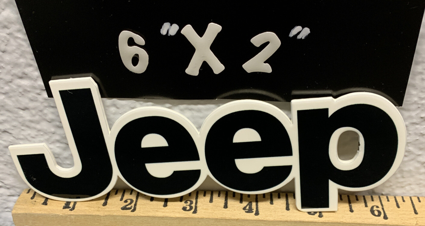 JEEP Heavy Gauge Metal Magnet Auto Sales Service Dealership 4WD Gas Oil Sign