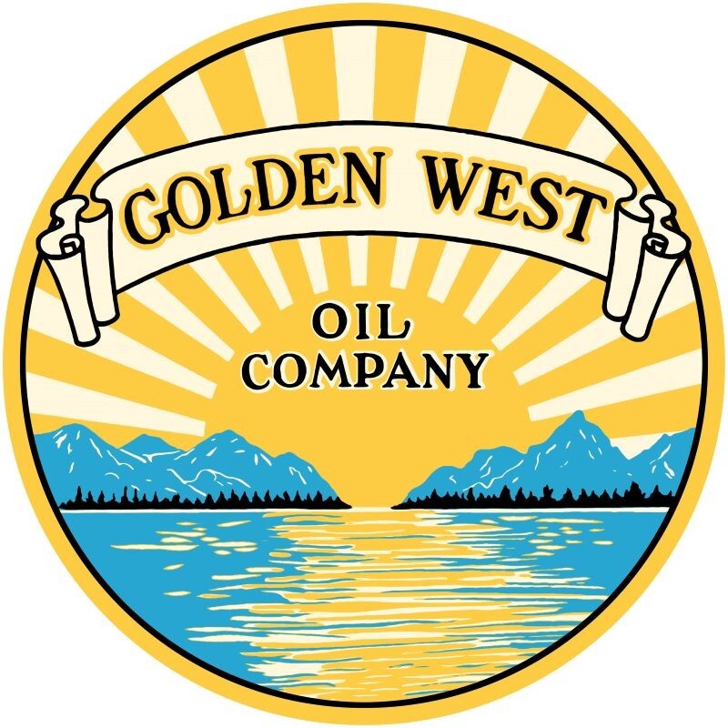 Golden West Oil Company NEW Sign 28″ Dia. Round AMERICAN STEEL