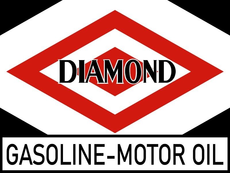 Diamond Gasoline & Motor Oil NEW Metal Sign: 12×16″ Free Shipping