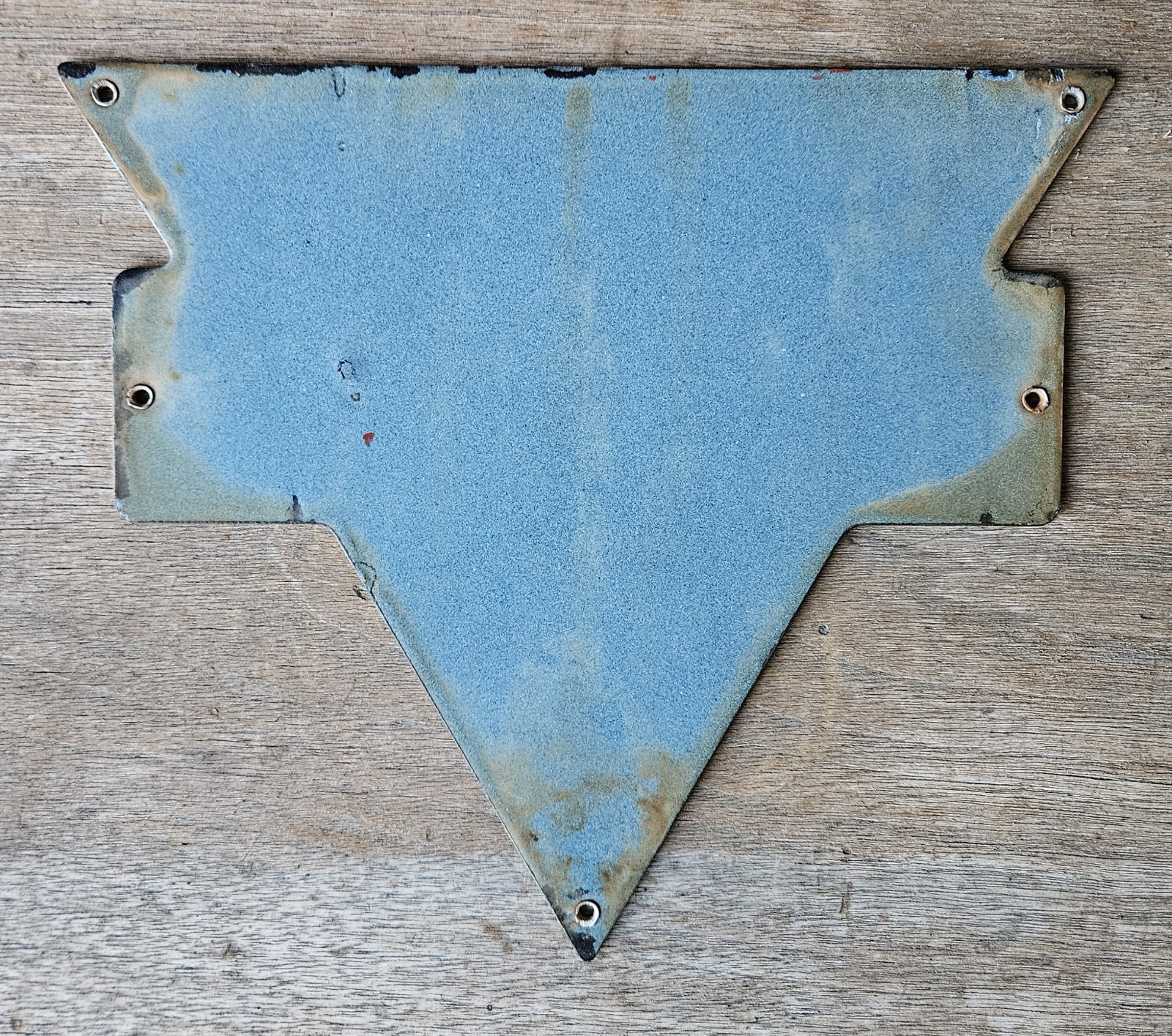Red Conoco Single-sided Porcelain Pump Plate