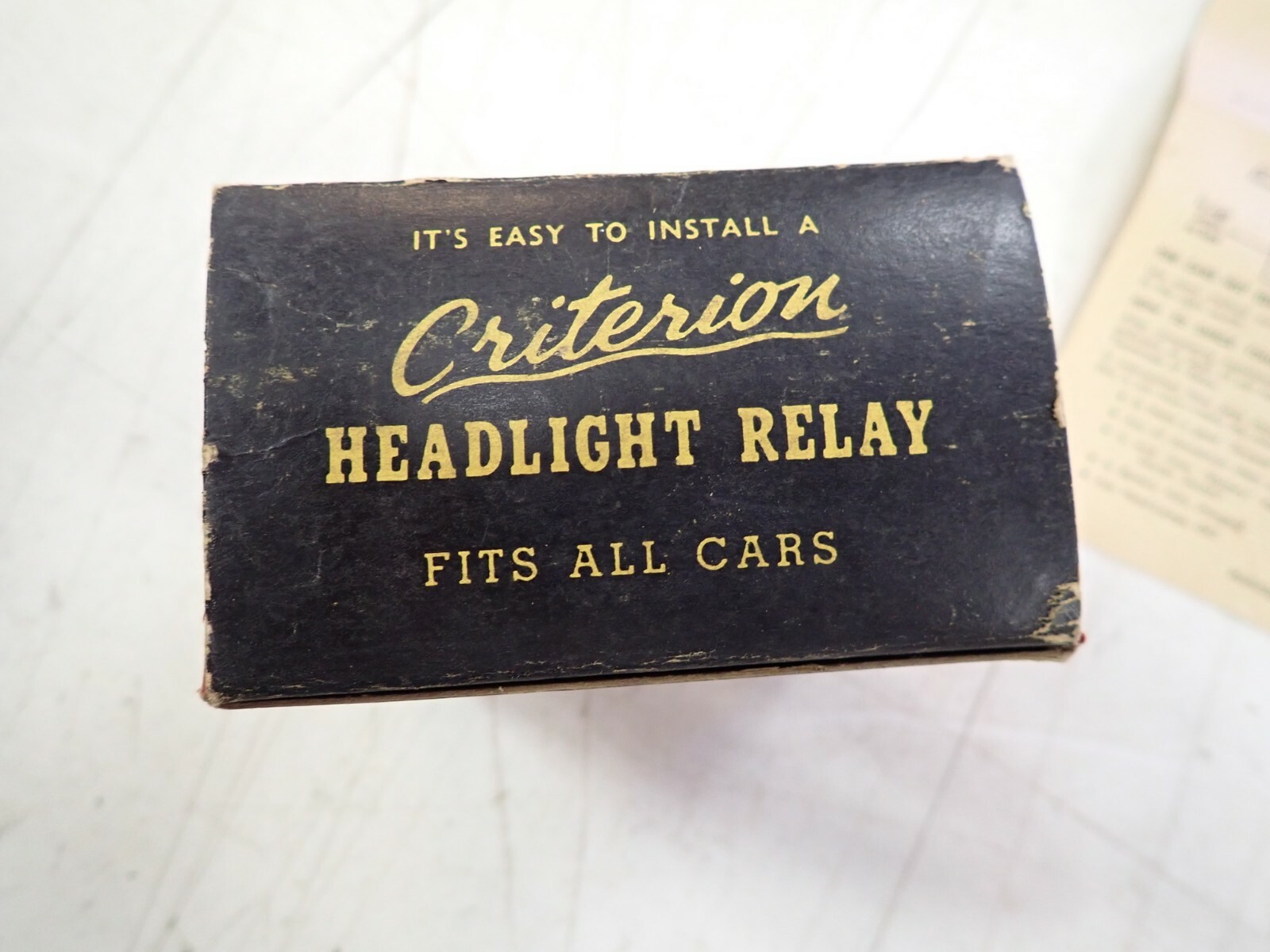1940s 1950s Headlight Brightener Relay Accessory Very Cool Display Box 6 Volt