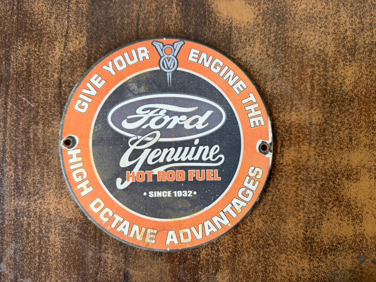 PORCELIAN FORD ENAMEL SIGN SIZE 6X6 INCHES