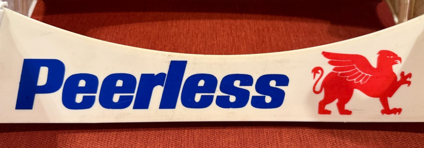 Vintage Rare Peerless Tire Shop Display Rack Sign Gas Oil Service Station