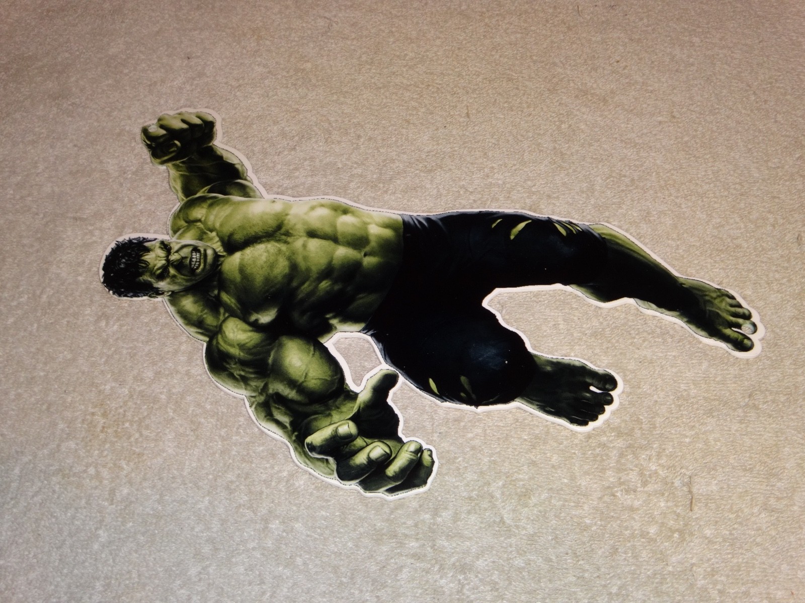 VINTAGE THE INCREDIBLE HULK BRUCE BANNER 13″ ENAMEL METAL MARVEL COMIC HERO SIGN