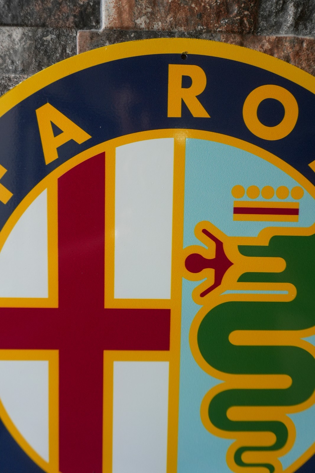 1972 Alfa Romeo Logo Vintage Heavy Metal Sign XL – 19.7″ (50 cm)