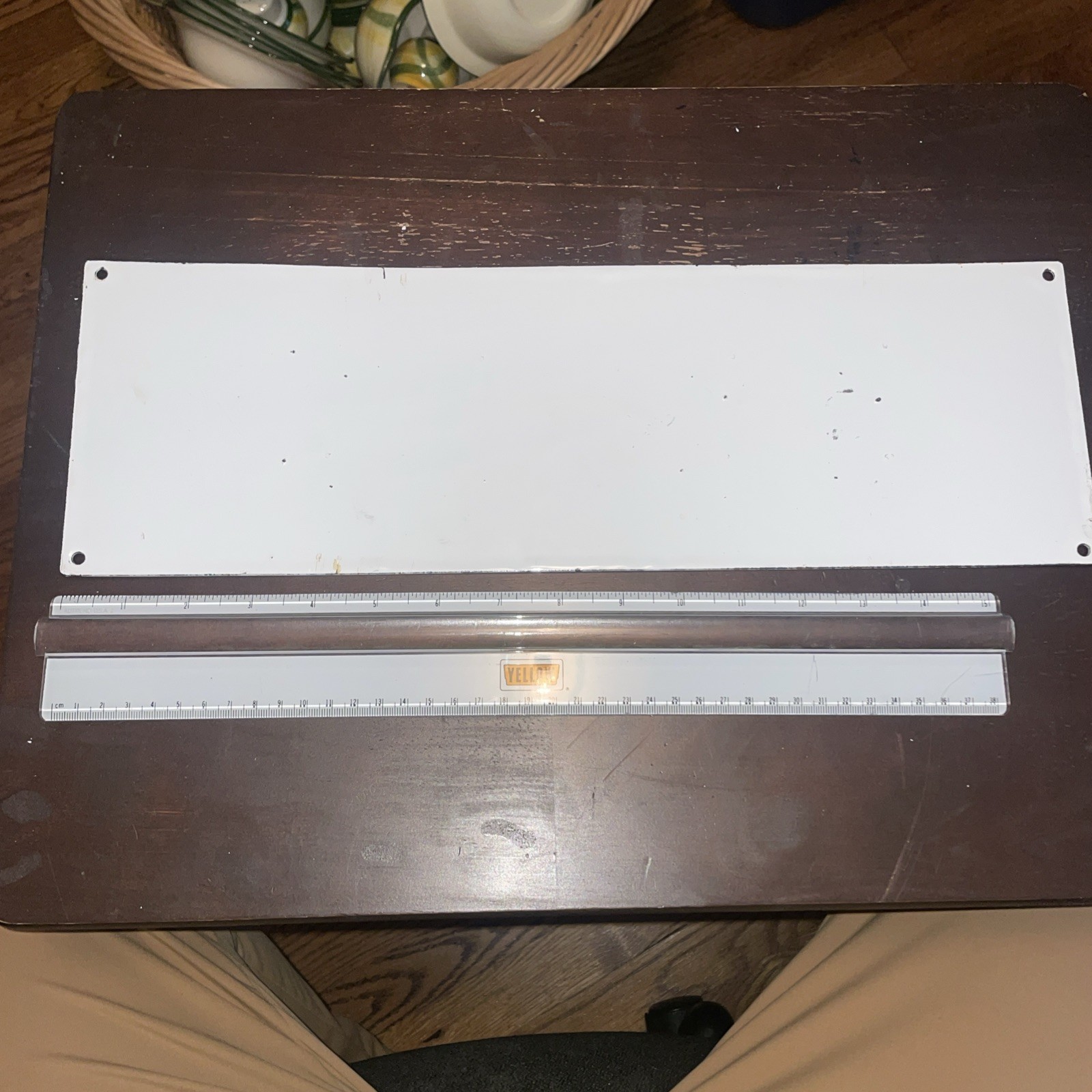 VINTAGE LOUISVILLE & NASHVILLE PORCELAIN SIGN TRAIN STATION RAILROAD 16 7/8×5.5”