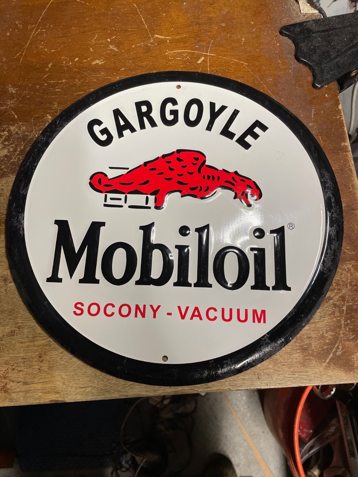 MOBILOIL GARGOYLE SOCONY – VACUUM Metal Sign 11.75″