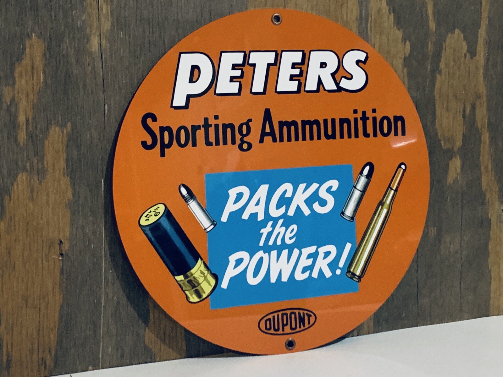 Peters Shooting Sporting Ammunition Hunting Gun Vintage Style Metal Sign