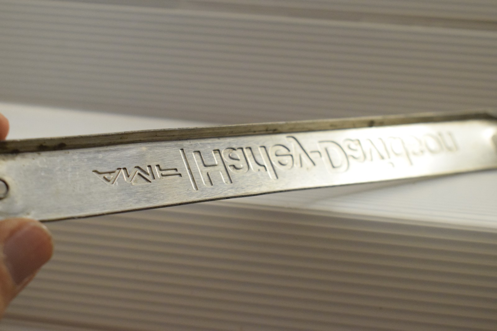 AMF HARLEY-DAVIDSON NAME PLATE FRONT BADGE SIGN 3 WHEEL GOLF CAR CIRCA 1981-1983
