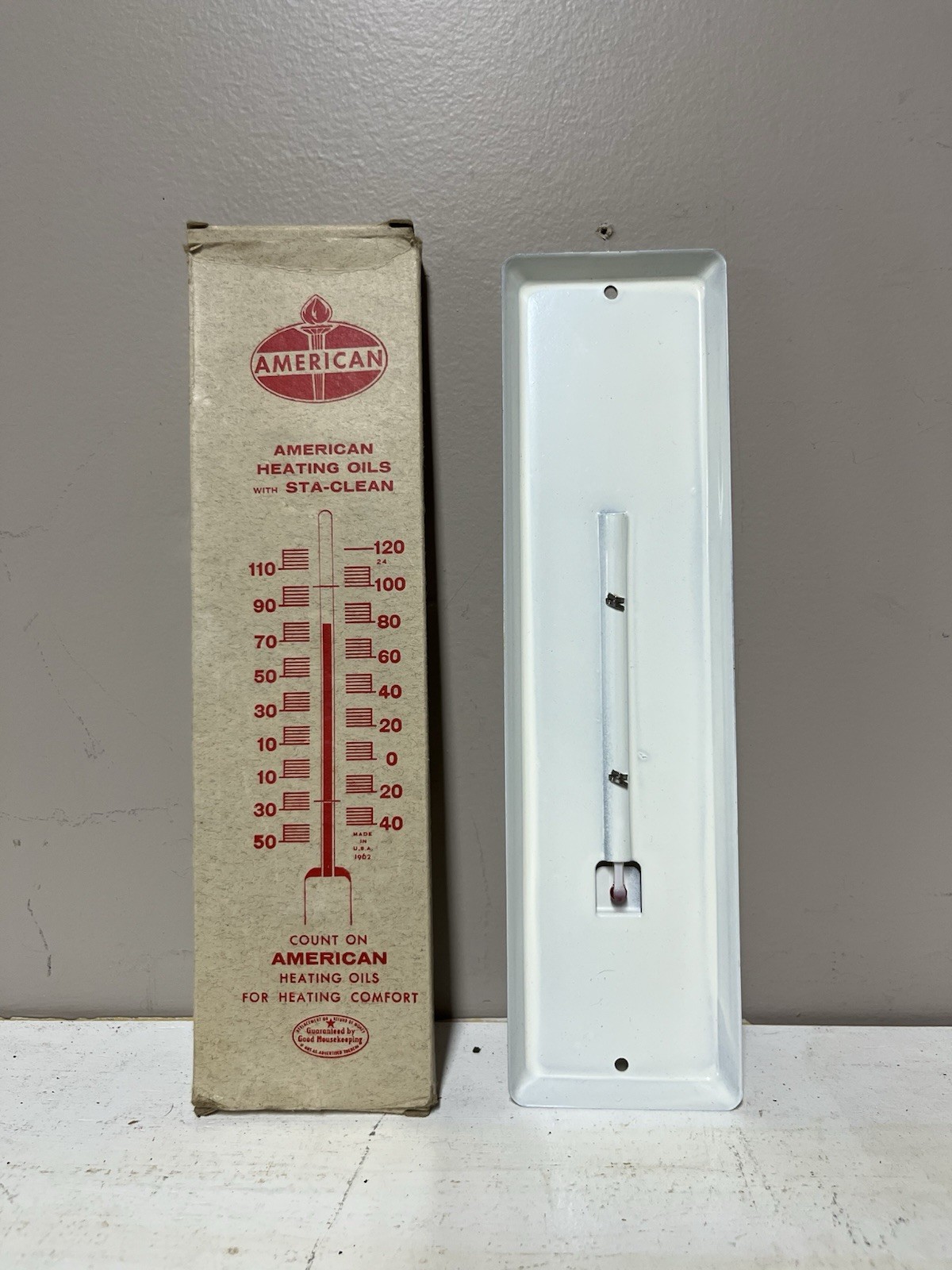 Vintage NOS American Oil Thermometer